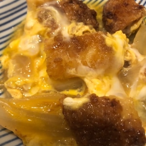 めんつゆだけで味が決まるカツ丼